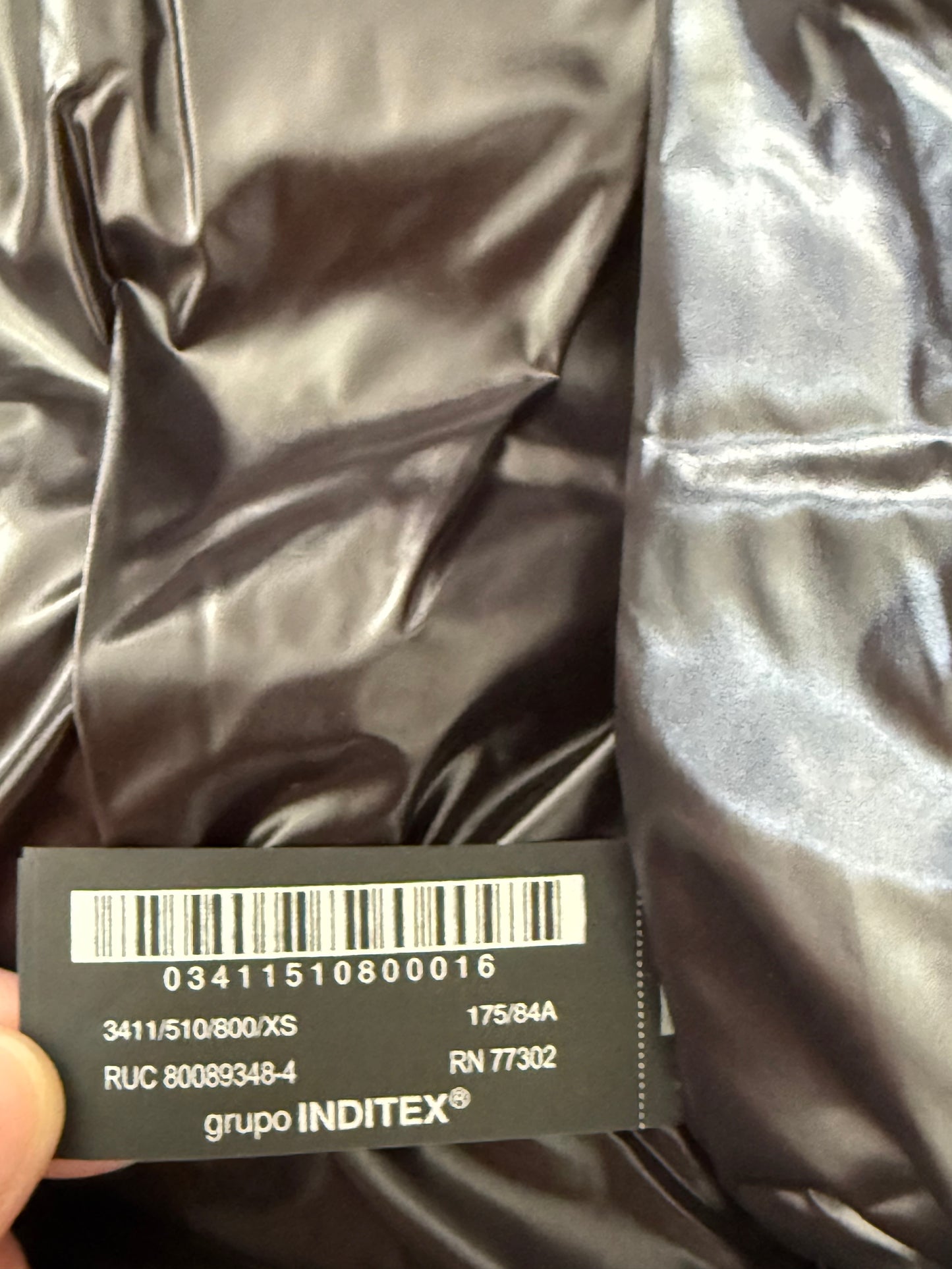 doudoune zara viral taille XS noir puffer jacket zara 2025/2026